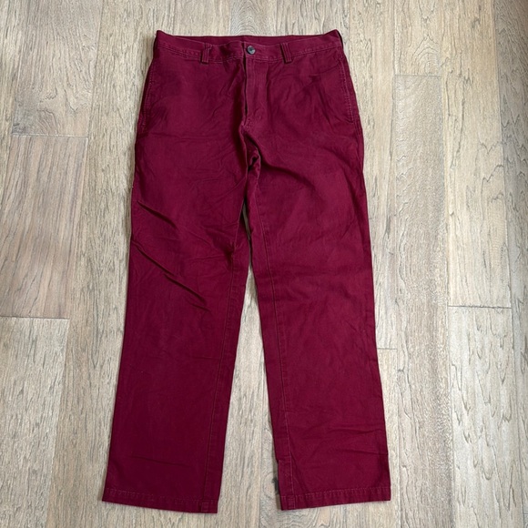 Haggar Other - Haggar Burgundy Chinos Classic Straight-Leg Size 32x32